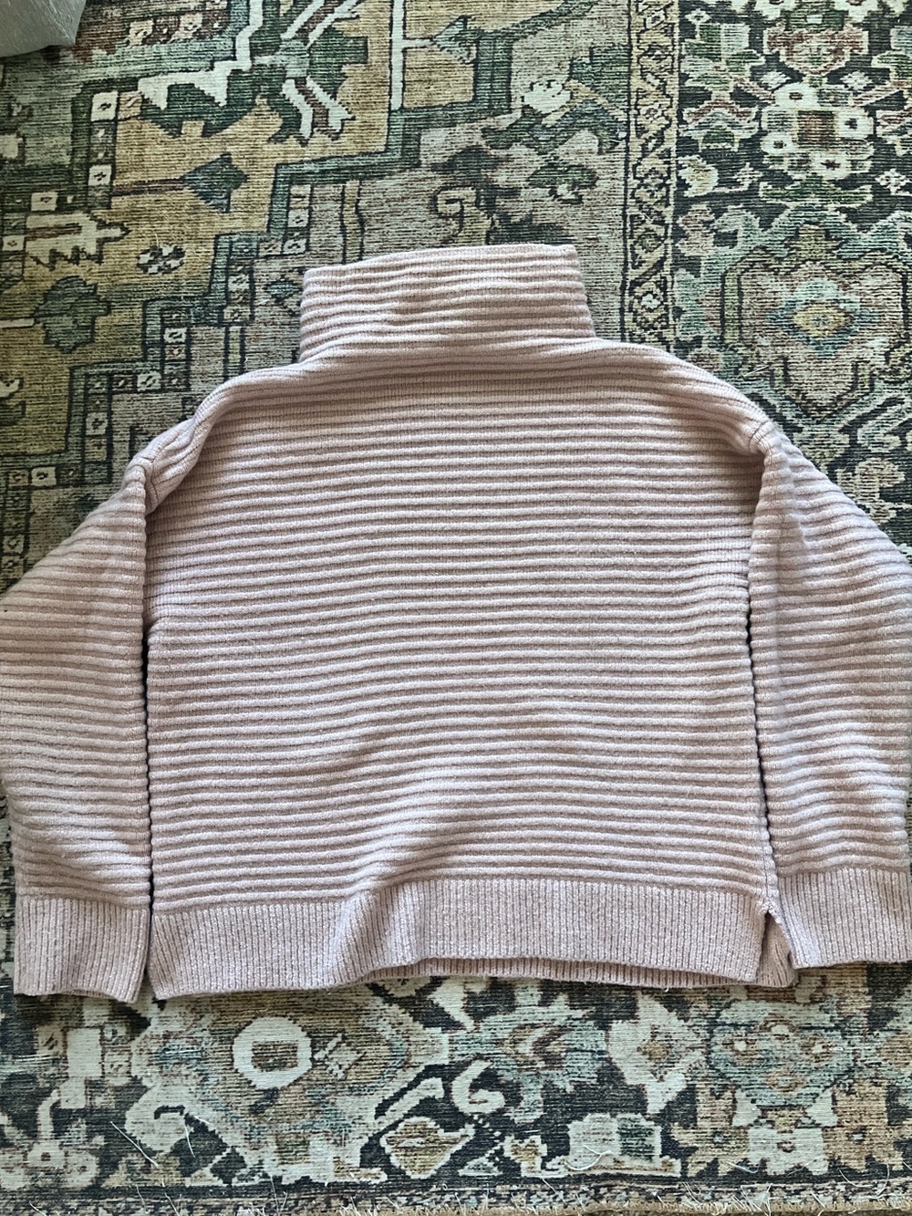 Madewell Turtleneck Blush Pink Sweater